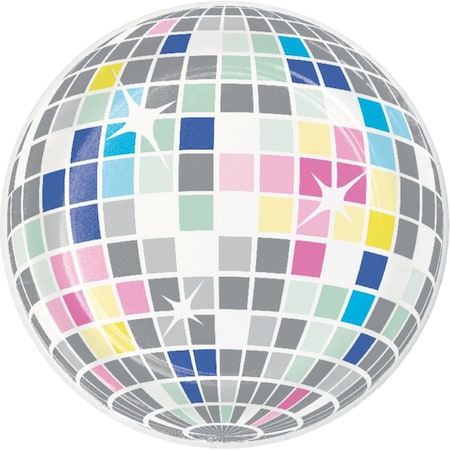 Creative Converting Birthday Beats Disco Party Disco Ball Dessert Plates, 96PK 372487